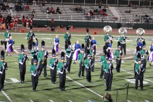 East Brunswick marching band at Edison game