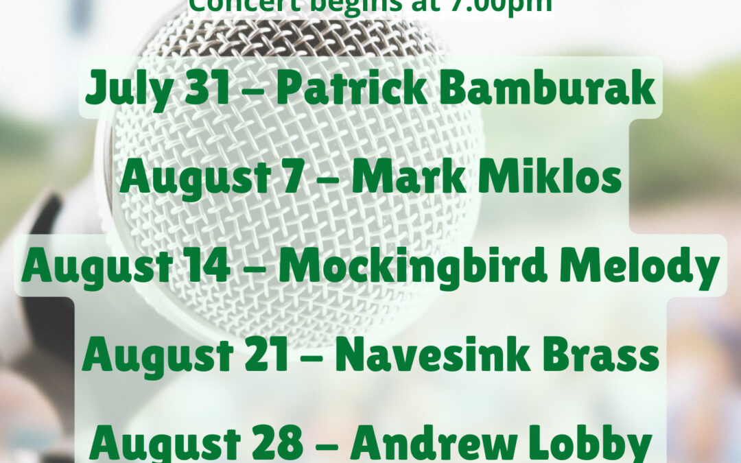 Acoustic Monday concert series brought to you by the East Brunswick Parks and Recreation